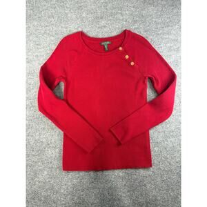 Ralph Lauren 100% Cotton Ribbed Sweater - Women's XL
